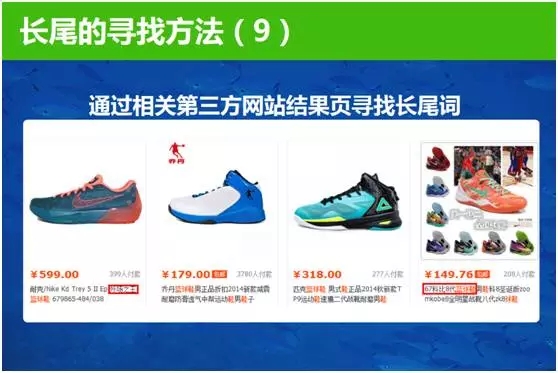 長尾詞尋找方法,淘寶詞